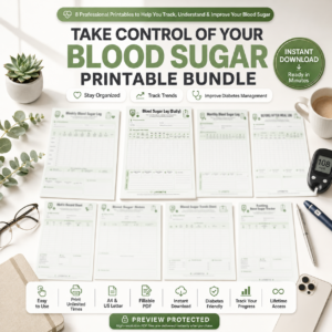 take control of your blood sugar – printable bundle en